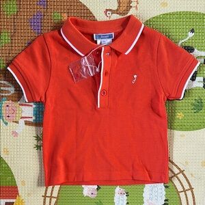 Orange Jacardi Toddler Orange Polo Shirt